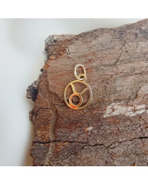 Gold pendant foot charm 14k