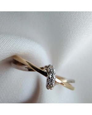 Gold ring 8k with stones