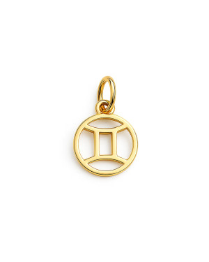 Gold pendant foot charm 14k