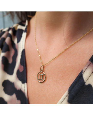 Gold pendant foot charm 14k