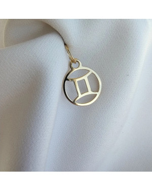 Gold pendant foot charm 14k