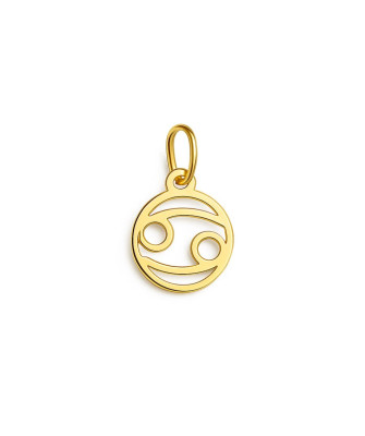 Gold pendant foot charm 14k