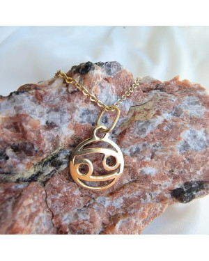 Gold pendant foot charm 14k