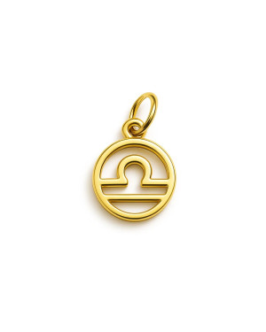 Gold pendant foot charm 14k