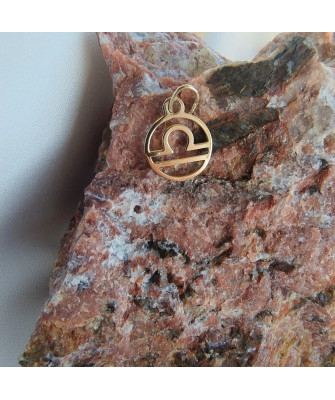 Gold pendant foot charm 14k