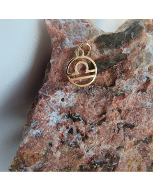 Gold pendant foot charm 14k