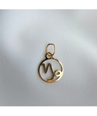 Gold pendant foot charm 14k