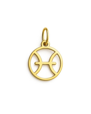 Gold pendant foot charm 14k
