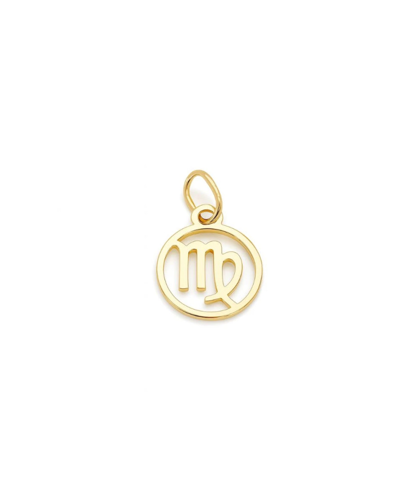 Gold pendant foot charm 14k