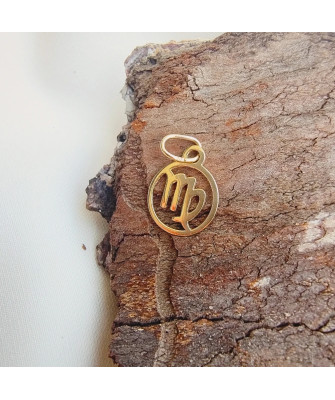 Gold pendant foot charm 14k