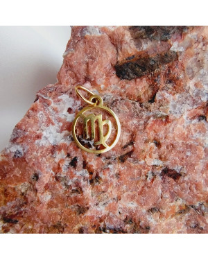 Gold pendant foot charm 14k