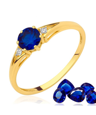 14k engagement ring with cubic zirconia