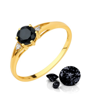 14k engagement ring with cubic zirconia