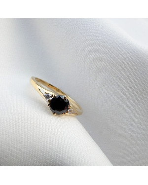 14k engagement ring with cubic zirconia