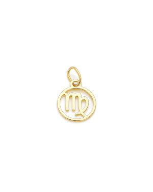 Gold pendant foot charm 14k