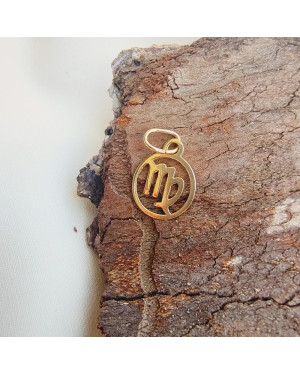 Gold pendant foot charm 14k