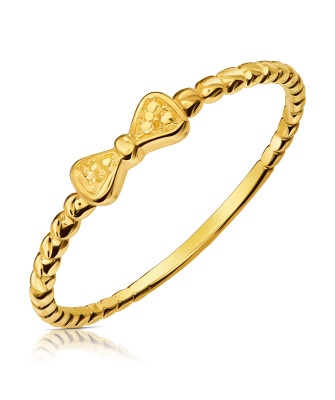 14k bow ring