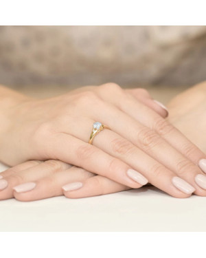 14k Gold Ring with 0.50ct Diamond IGI/GIA/HDR Certificate