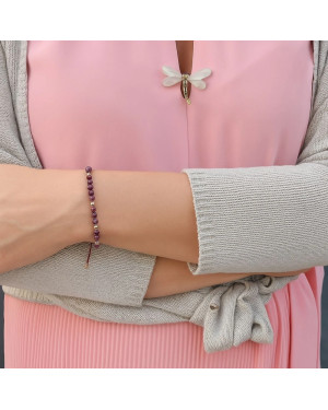 14ct Gold Ruby Bead Bracelet