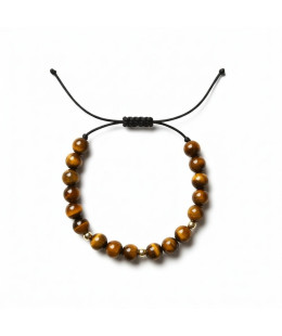 Tourmaline bracelet with gold beads gold 14k BSZN.18P