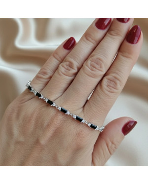 Silver bracelet ECG lifeline