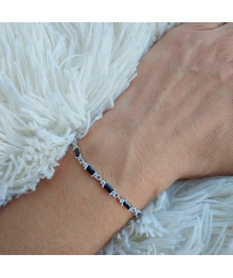 Silver bracelet ECG lifeline