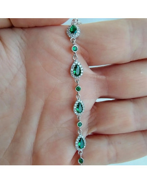 Silver bracelet ECG lifeline