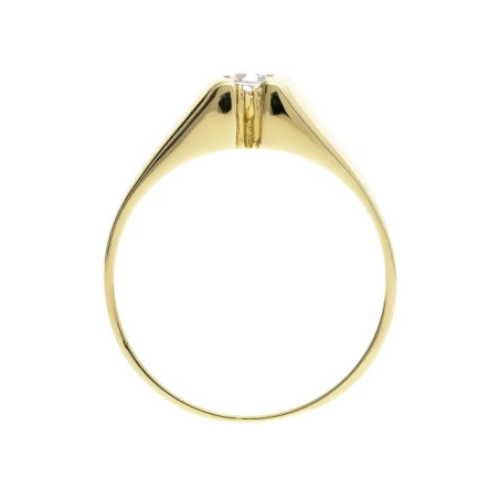 Ring with a white eye 333 P2.1034 | GoldJewellery