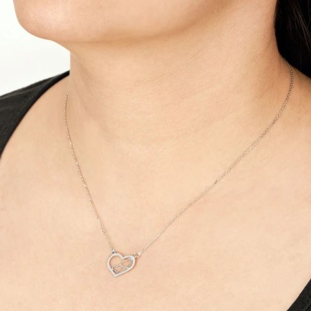 Silver necklace HEARTS SN17 |GoldJewellery