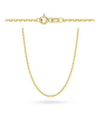 Łańcuszek złoty - splot rolo diamentowany 60 cm