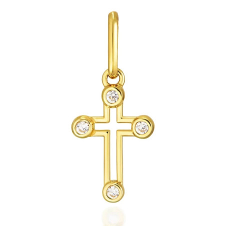 Gold cross decorated W3.3022 | GoldJewellery
