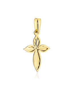 Zawieszka złota diamentowana w kształcie krzyżyka