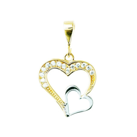 FASHIONABLE GOLD HEART PENDANT W2.1181 | GoldJewellery