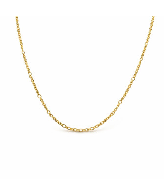 Srebrny łańcuszek złocony 14k splot Ankier 45cm