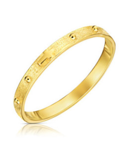 14k Gold Rosary Ring – Elegant Minimal Spiritual Jewellery