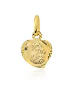 Medalik Matka Boska Częstochowska serce w prawo pr. 585