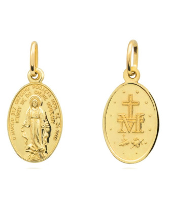 Medalik złoty cudowny zawieszka mały pr. 375