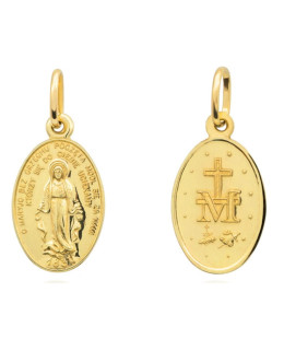 Medalik złoty cudowny zawieszka mały pr. 375