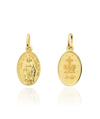 Medalik złoty cudowny zawieszka mały pr. 585