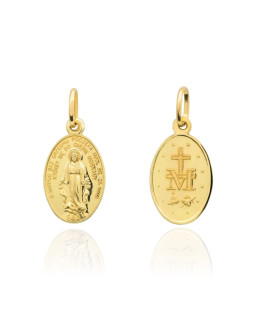 Medalik złoty cudowny zawieszka mały pr. 585