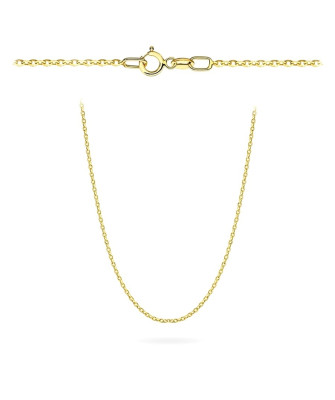 Łańcuszek złoty - splot rolo diamentowany 45 cm pr. 375