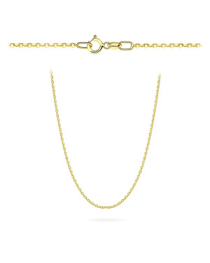 Łańcuszek złoty - splot rolo diamentowany 45 cm pr. 375