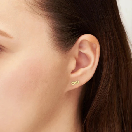 Gold infinity earrings 333 K3.2353 | GoldJewellery