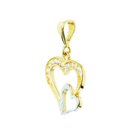 FASHIONABLE GOLD HEART PENDANT W2.1181 | GoldJewellery