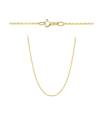 Łańcuszek złoty - splot rolo diamentowany 42 cm pr. 375