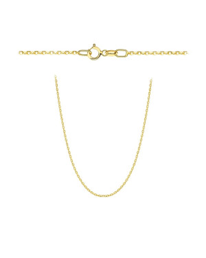 Łańcuszek złoty - splot rolo diamentowany 42 cm pr. 375