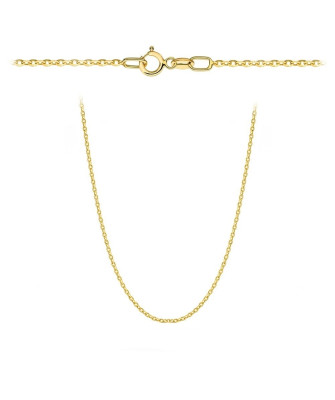 Łańcuszek złoty - splot rolo diamentowany 50 cm pr. 375