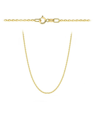 Łańcuszek złoty - splot rolo diamentowany 50 cm pr. 375