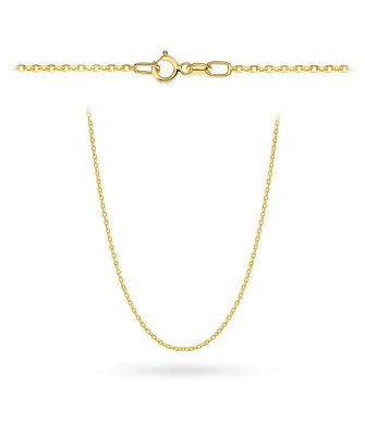 Łańcuszek złoty - splot rolo diamentowany 45 cm pr. 585