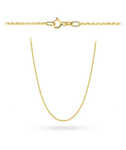 Łańcuszek złoty - splot rolo diamentowany 45 cm pr. 585